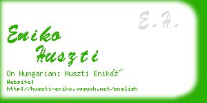 eniko huszti business card